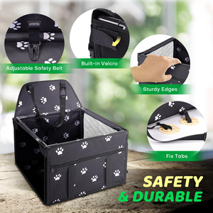 Asiento Elevador Reforzado para Mascotas, Perros y Gatos, Bolsa Portátil y Transpirable con Cinturón de Seguridad, Transportín para Perros, Seguro para Viajar - Product Image 3