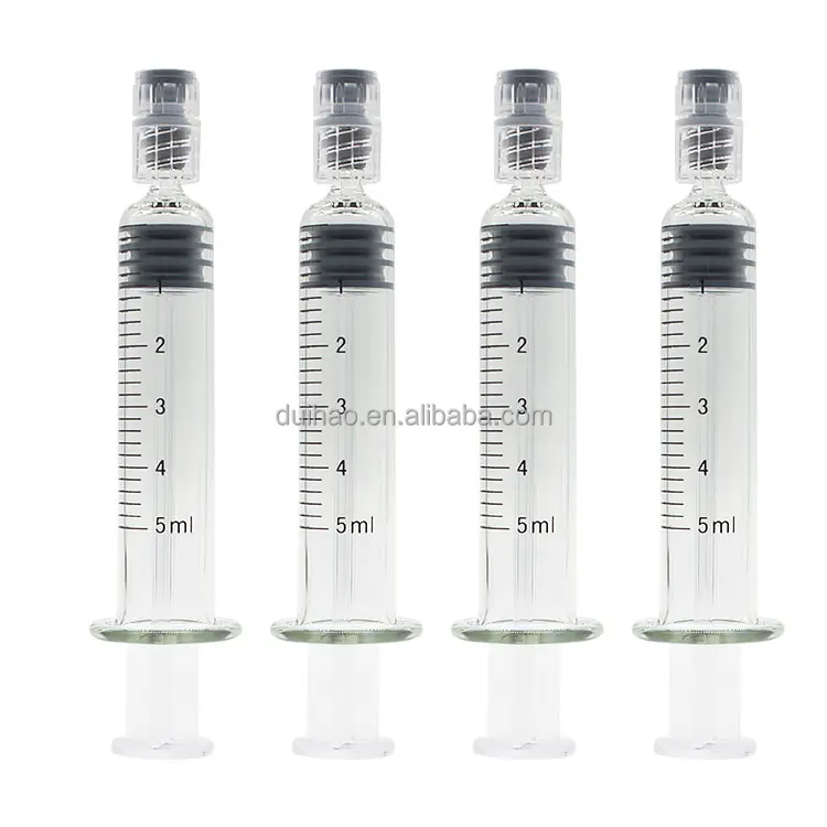 0.5-10 ml Lab Use Glass Borosilicate Syringes with Luer or Luer Lock