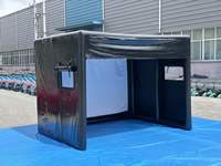 Structure gonflable portable et durable 13x10FT pour simulateur de golf, cage d'entraînement de golf extérieure, tente de golf