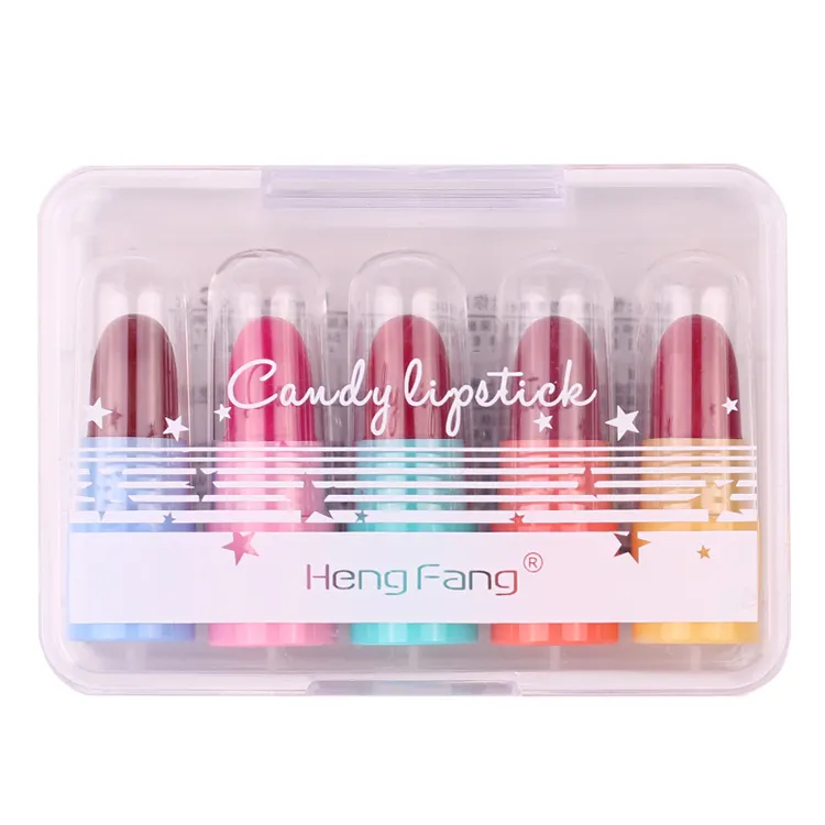 Nieuwe Stijl Goedkope Prijs Draagbare Custom Logo Kleurrijke Mini Hydraterende Cosmetische Lipstick Lipgloss Meisje Schoonheid Make-Up Lipstick