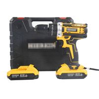 Nouvel arrivage : Kit combiné perceuse sans fil multifonctionnelle, outil domestique et ensemble de travail du bois pour artisans et mécaniciens, alimenté par batterie