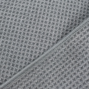 Toalla de gimnasio de microfibra Toalla de golf bordada con bolsillo con cremallera de impresión de color sólido y técnicas impresas con imán - Product Image 3