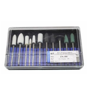 Fresas de pulido dental para ajuste de aleación de metal no preciso Fresas de goma de piedra blanca - Product Image 2