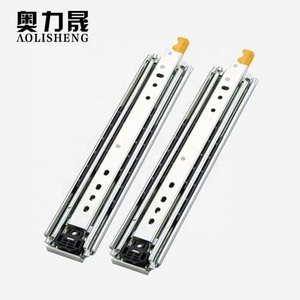 AOLISHENG Industrielle 34 Zoll 2,5mm Dicke <span class=keywords><strong>3</strong></span> Falten Ausstellung Heavy Duty Drawer Slide Schiene Mit Locking - Product Image 6