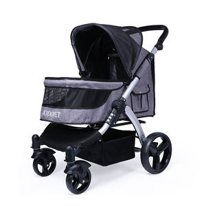 पोर्टेबल थोक <span class=keywords><strong>Foldable</strong></span> सदमे अवशोषक 4 पहियों पालतू यात्रा सड़क पर कुत्तों के लिए कुत्ते वाहक और घुमक्कड़ वियोज्य ट्राली - Product Image 2