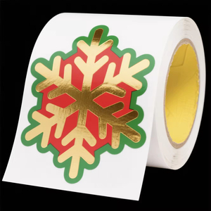 Custom Embossed Adhesive Gold Sticker <b>Printing</b> Waterproof Vinyl Foil Bottle <b>Paper</b> Labels with Product Logo Packaging Solution - Product Image 4