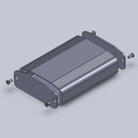 Caja de conexiones de terminales DIY caja de instrumentos electrónicos de Metal pequeño montaje en pared carcasa de aluminio caja eléctrica 64*25,5*80mm