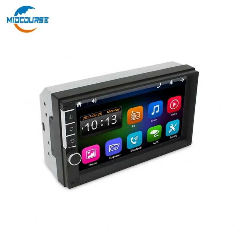 MIDCOURSE BT Phone Music Mirror Link Rear View Camera Function Car Radio MP3 MP4 MP5 HD player