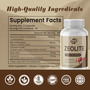 Complément alimentaire à vente chaude OEM ODM, capsules de zéolite clinoptilolite pour nettoyer l'intestin et la santé du foie - Product Image 4
