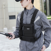 Nouveau modèle de sac de poitrine radio, harnais, sacoche frontale, étui, sacoche tactique, gilet, fermeture éclair, étanche, pour radio bidirectionnelle
