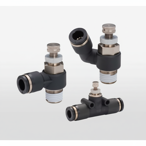 Pisco วาล์วเข็มควบคุมคันเร่ง PP (โพรพิลีน) รุ่น SUS304 PJNC4 - Product Image 1