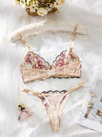 Floral Valentine Charmant Slip Culotte Sous-Vêtements Sexy Nighty Fancy Sous-Vêtements Slip Ensemble pour Dame
