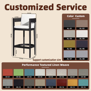 Muebles Modernos para Exteriores, Jardín, Patio Trasero, Hotel, Taburete de Bar para Jardín, Muebles para Exteriores de Villa - Product Image 2