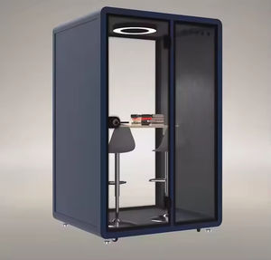 Bureau modulaire insonorisé en acier, économique et personnalisable, pour extérieur, silencieux et confortable - Product Image 3