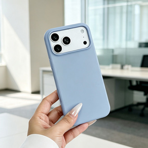 JOYPORODO S002 <span class=keywords><strong>Coque</strong></span> de téléphone en <span class=keywords><strong>silicone</strong></span> liquide souple en caoutchouc pour iPhone 18 <span class=keywords><strong>Pro</strong></span> Max <span class=keywords><strong>Coque</strong></span> de téléphone fine et mince - Product Image 1