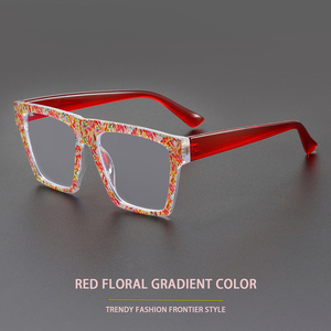 Nuova tendenza colore arcobaleno Anti-luce blu <span class=keywords><strong>occhiali</strong></span> senza prescrizione di Internet celebrità Street Photo Face montatura per <span class=keywords><strong>occhiali</strong></span> <span class=keywords><strong>sottili</strong></span> - Product Image 5