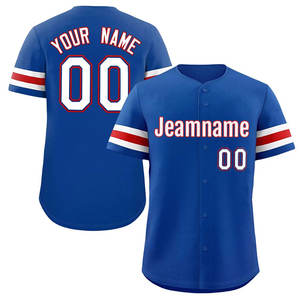 เสื้อเจอร์ซีย์เบสบอลสำหรับเยาวชนชายหญิงเย็บปักหมายเลขโลโก้ชื่อทีมออกแบบได้ตามต้องการ - Product Image 1