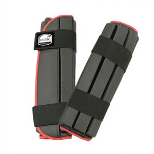 OEM/ODM Custom Made Professional MMA Muay Thai Fitness Kickboxing Gear Unique Printing Shin Pads PU Synthetic Leather Saibro/OEM - Product Image 4
