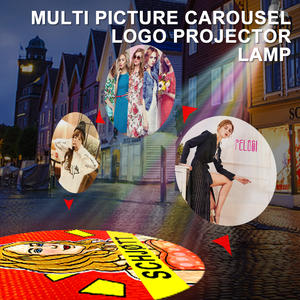 Наружная Водонепроницаемая проекционная стена 40 Вт с лазерным логотипом на заказ, напольная проекционная дверь с изображением, проектор 4 gobo, светодиодный рекламный светильник - Product Image 2