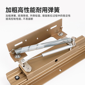 Rieles deslizantes Shengshimingxin de aleación de aluminio con extensión completa y cierre suave para gabinetes, escritorios y muebles - Product Image 4