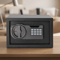 Coffre-fort numérique noir Safewell avec clavier, coffre-fort électronique compact en acier avec serrure de sécurité pour la maison, le bureau, l'argent liquide et les bijoux