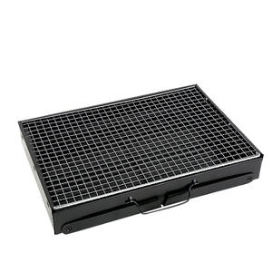 Barbecue pliable portable en acier inoxydable 40x30cm, pour le camping en plein air, avec poignée et support - Product Image 5