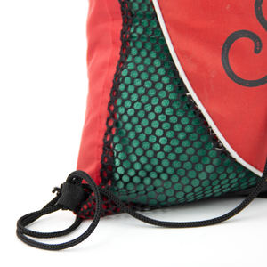 Bolsa con cordón de bolsillo frontal de poliéster con palanca de bloqueo con tirador de cremallera - Product Image 5