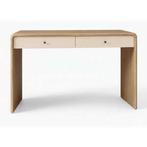 Curved console with 2 drawers High Quality Contemporary Wooden Computer Table <b>Desk</b> Home Office <b>Desk</b> Table Modern - Product Image 1