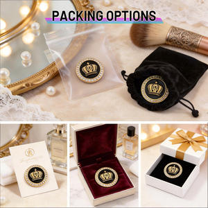 Broche de Metal con Pedrería Personalizado, Cristal Brillante Tipo Diamante, Aleación de Zinc, Lujoso y Elegante para Fiestas Nocturnas - Product Image 6