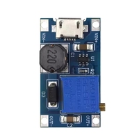 ZYSY USB Tipe C MT3608 DC-DC Konverter Step-Up Modul Catu Daya Booster Dapat Disesuaikan Regulator Tegangan 2A 2V-24V Ke 5/9/12/28V