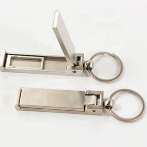 Articles promotionnels de luxe à faible MOQ en Chine avec logo personnalisé, gravure laser, support de téléphone multifonction en métal, porte-clés - Product Image 3