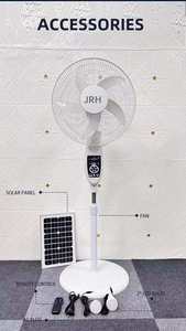 Ventilateur sur pied de haute qualité de 16 pouces, alimenté par énergie solaire, batterie au lithium de 25 W, autonomie de 10 à 12 heures, pour la maison, l'extérieur, SF-H116, industriel - Product Image 1