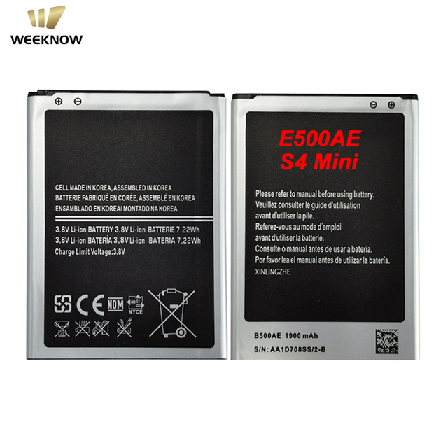 Wholesale 1900mAh B500AE Replacement Battery for Samsung Galaxy S4 Mini I9190