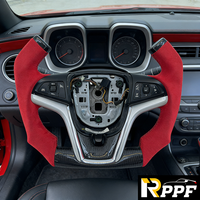 Volant en fibre de carbone personnalisable pour Chevrolet Camaro 2012 2013 2014 2015, design sportif de style F1