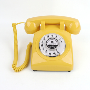 <span class=keywords><strong>Téléphone</strong></span> <span class=keywords><strong>fixe</strong></span> rétro ABS, <span class=keywords><strong>téléphone</strong></span> à cadran rotatif, <span class=keywords><strong>téléphone</strong></span> filaire vintage pour la maison ou le bureau - Product Image 2