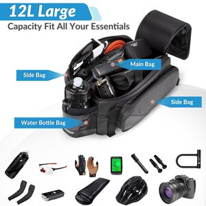 Muestra gratis de moda bicicleta alforja bolsa cremallera ligero de gran capacidad portátil profesional portabicicletas para exteriores - Product Image 5