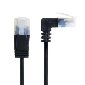 Cable Ethernet Cat6 ultradelgado RJ45 en ángulo A recto, Cable de red UTP, Cable de conexión, LAN Cat 6 de 90 grados para enrutador de ordenador portátil - Product Image 2