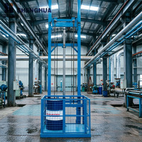 Plateforme élévatrice hydraulique économique pour marchandises, capacité de levage 1000 kg, hauteur de levage 8m/10m, pour bureau mobile et entrepôt