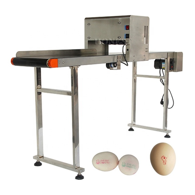 Stainless Steel Chicken Egg Stamping Coding Machine / Egg Expire Date Printer / Egg Printer