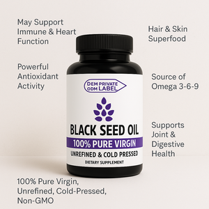 निजी लेबल हलाल ब्लैक सीड तेल सॉफ्ट कैप्सूल स्वास्थ्य पूरक कार्बनिक थोक काले बीज तेल नरम कैप्सूल - Product Image 3