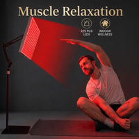 Panneau de luminothérapie rouge personnalisé BC ODM/OEM avec support pour usage domestique, soin de la peau et relaxation musculaire, prise US/UK/AU