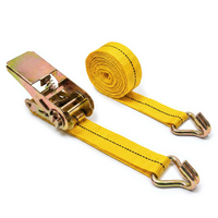 Sangle de fixation à cliquet Provina 25 mm en polyester avec poignée à crochet plat, durable, 3 m, 1000 kg, pour cargaison sécurisée RS251000YJ