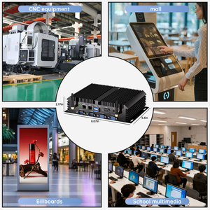 Industrieller Mini-PC Lüfterloser Mini-PC Eingebetteter <span class=keywords><strong>Computer</strong></span> Intel <span class=keywords><strong>Core</strong></span> I5/I7 6 RS232-Anschlüsse Dual RJ45 LAN <span class=keywords><strong>VGA</strong></span> für Fabrikautomatisierung - Product Image 4