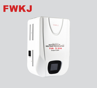 Régulateur de tension automatique mural TVR-3KVA, stabilisateur de tension haute précision, sortie AC 220V FWKJ