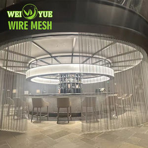 Подгонянная декоративная металлическая проволочная сетка, занавеска из алюминиевого сплава - Product Image 4