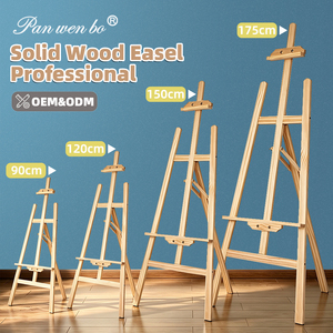 Chevalet d'Atelier de Peinture sur Pied, Support d'Exposition d'Art 0.9M 1.2M 1.5M 1.75M, Chevalet en Bois Réglable en H pour Artiste - Product Image 1