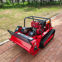 Tondeuse à gazon sur chenilles HIGHTOP HT-100A avec télécommande, 0-45 °   Adaptabilité aux pentes pour l'entretien des espaces verts