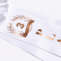 Usine directe Logo personnalisé Rosettes de trophée en satin à face unique Rubans de prix de vente chaude Ruban cadeau personnalisable