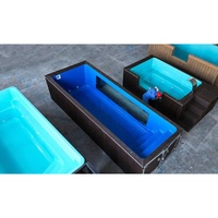 Piscine préfabriquée en fibre de verre pour l'extérieur, coque de piscine enterrée préfabriquée pour villa, complexe hôtelier, usage commercial