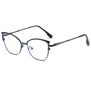 Nouvelles Montures de Lunettes Tendance en Métal Incrusté de Diamants pour Femme, Verres Photochromiques Anti-Lumière Bleue au Style affirmé - Product Image 4